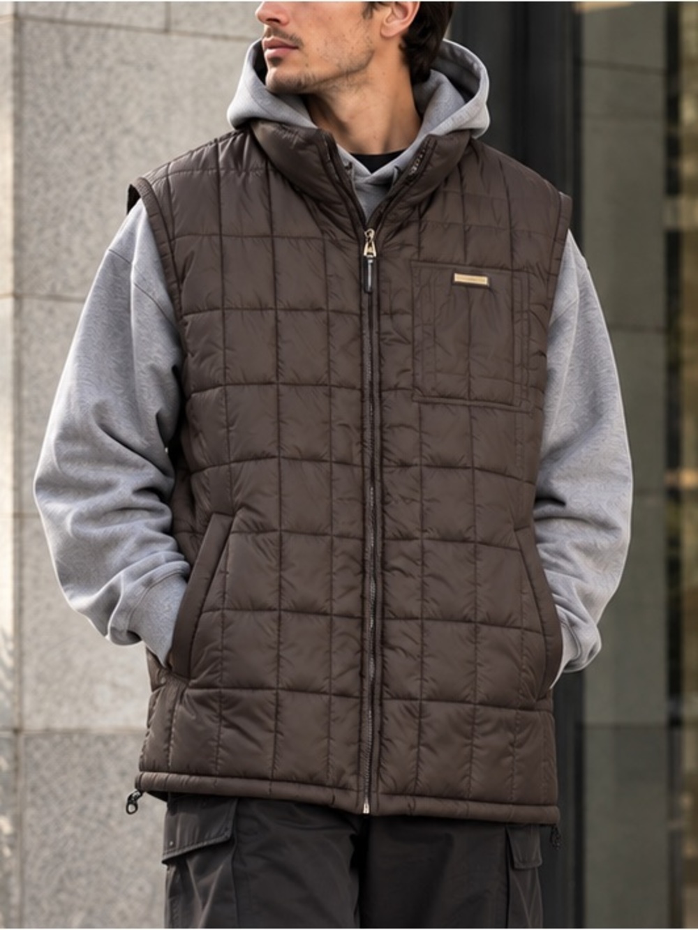 2000s Southpole Authentic Collection Quilted Vest Men’s L